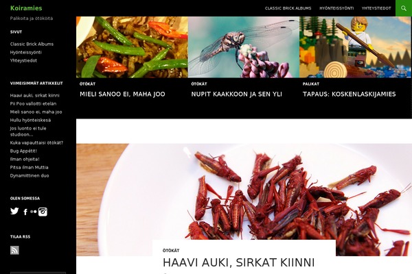 Site using EP Social Widget plugin