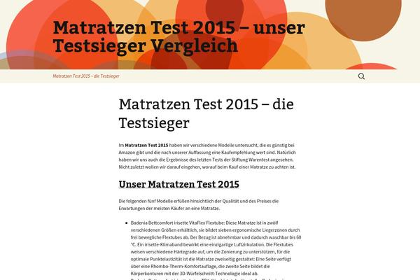 Twenty Thirteen theme site design template sample