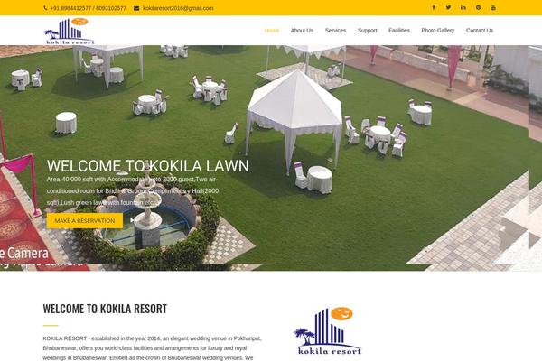 Mist theme site design template sample