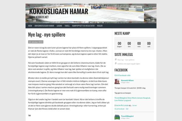 Rookie theme site design template sample