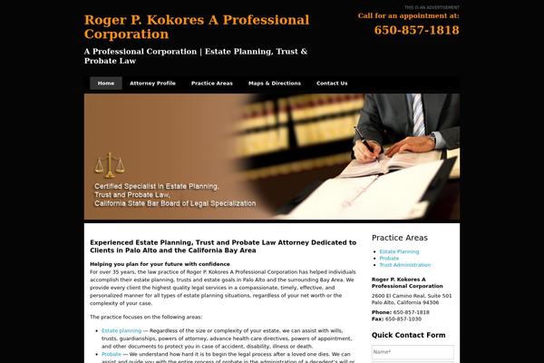 Elemin theme site design template sample