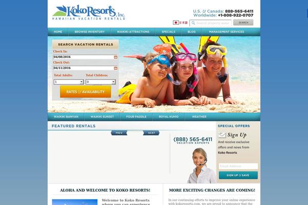 kokoresorts.com site used Gatlinburg