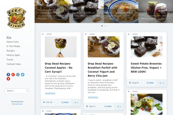 kokoskitchen.com site used Mystique_wp