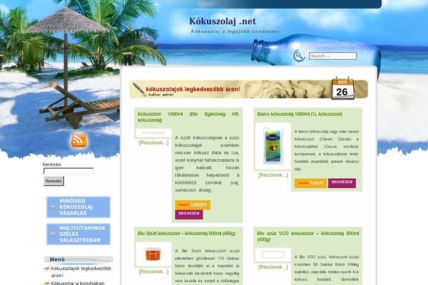 Beach Holiday theme site design template sample