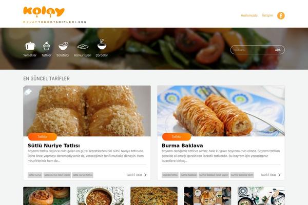 kolayyemektarifleri.org site used Kolayyemektarifleri