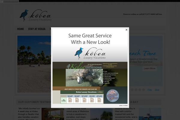 kolealuxuryvacations.com site used Theme1049