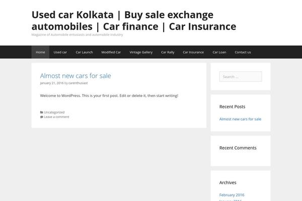CarZine theme site design template sample