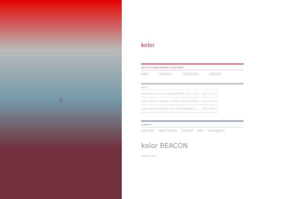 kolor.jp site used Kolor