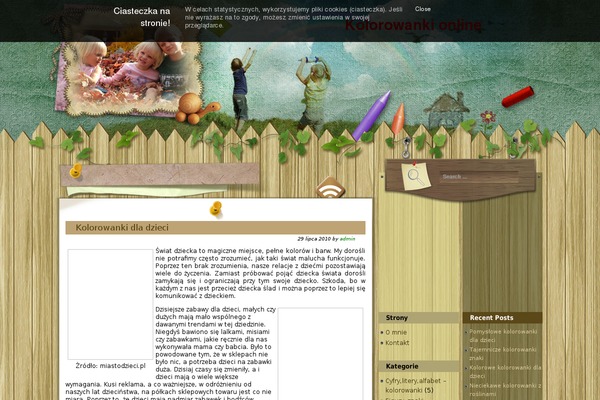 kolorowanki-online.pl site used Wooden-fence