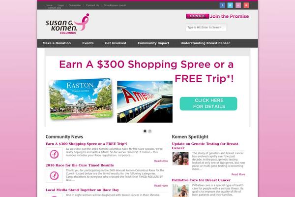 komencolumbus.org site used Sgk-theme2