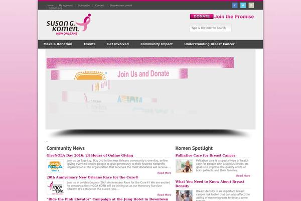 komenneworleans.org site used Sgk-theme2