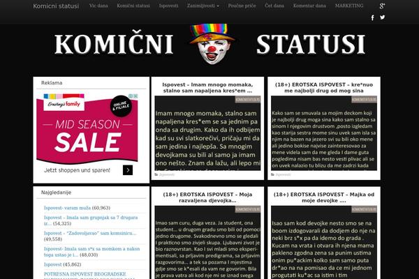 PR News theme site design template sample