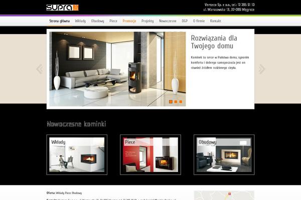 kominkisupra.pl site used Supra