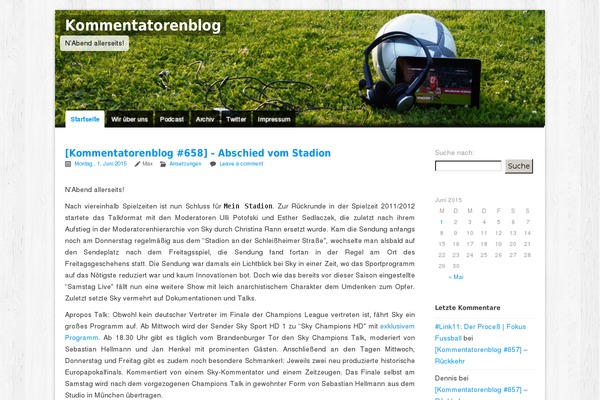 kommentatorenblog.de site used Blue Peace