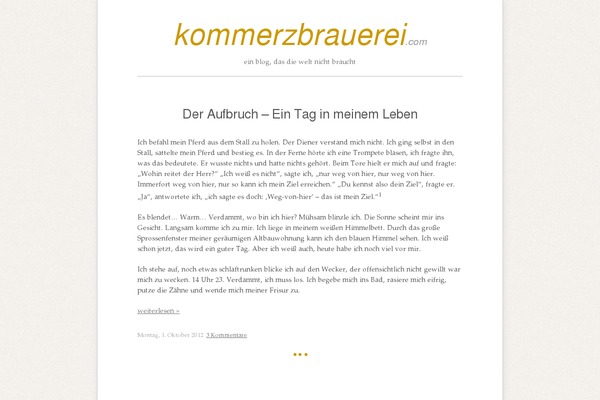 kommerzbrauerei.com site used Melville