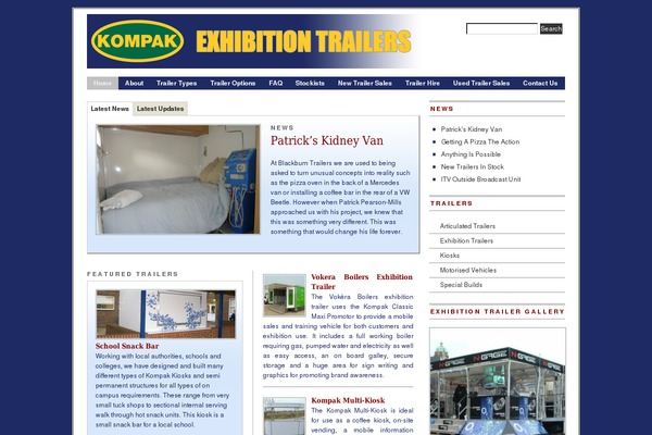 kompak.co.uk site used Exhibition