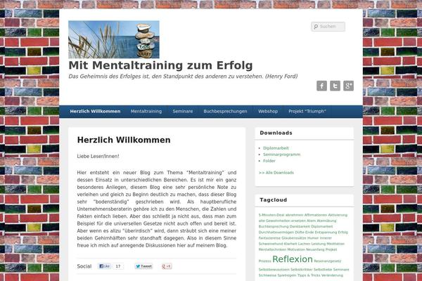 Site using Floating Social Bar plugin