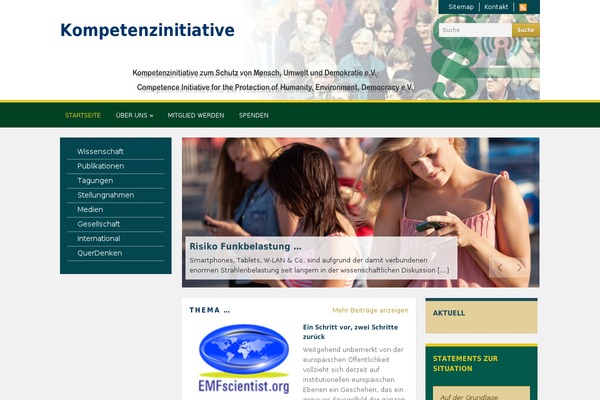 kompetenzinitiative.de site used Academica Pro