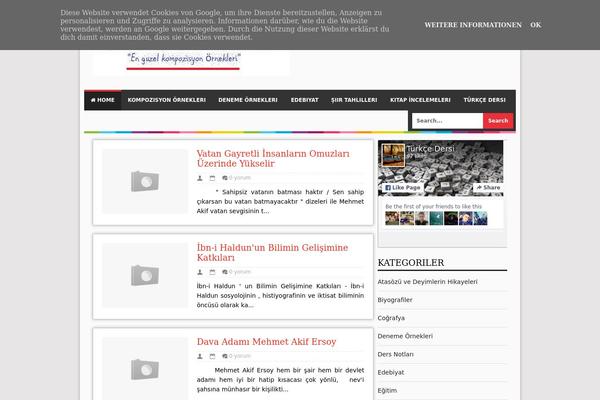 Bloggie theme site design template sample
