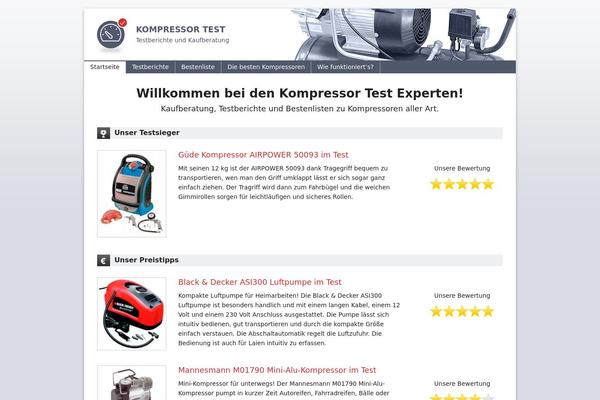 kompressortest.org site used Dertester