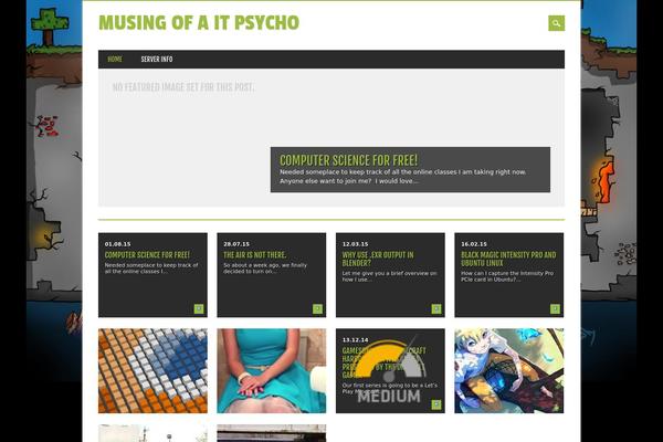 Magazino theme site design template sample