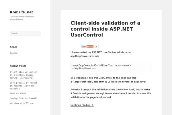 Twenty Fifteen theme site design template sample