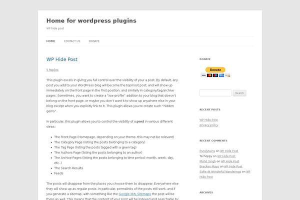 Site using Archive plugin
