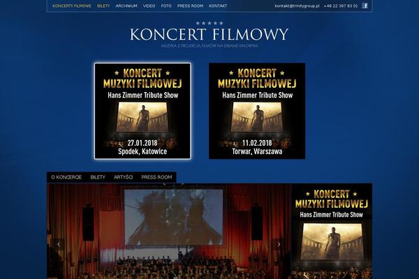 Trinity theme site design template sample