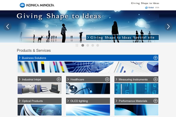 konicaminolta.us site used Wp-bootstrap-starter-child