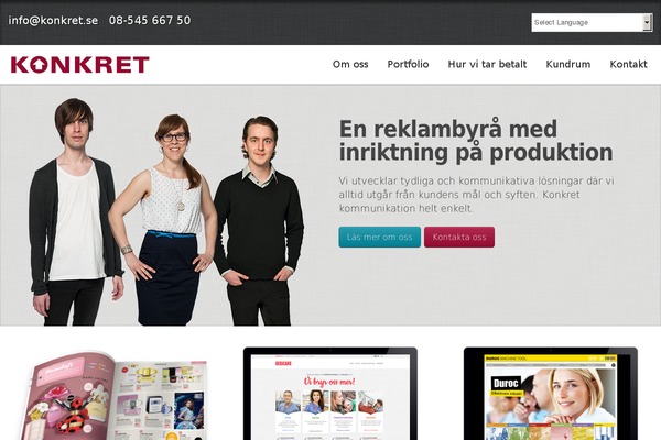 Roots theme site design template sample
