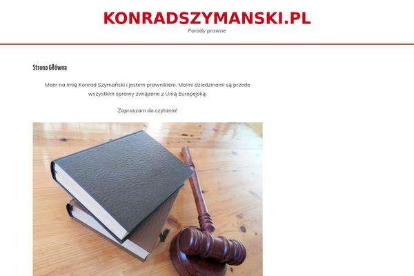 konradszymanski.pl site used Across
