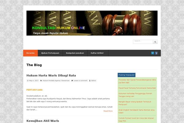Site using Social PopUP - Facebook, Twitter & Google+ plugin