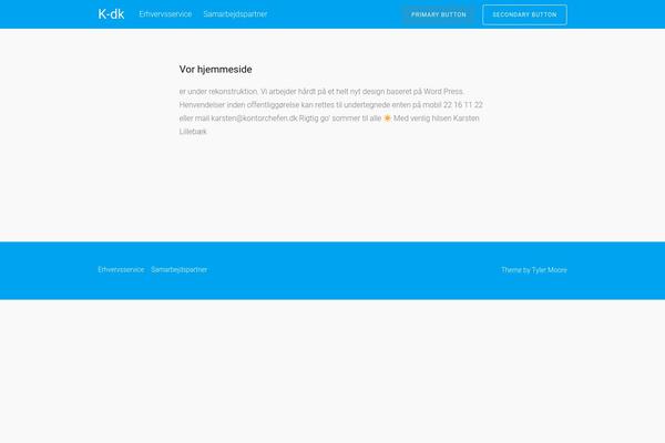 Tesseract theme site design template sample