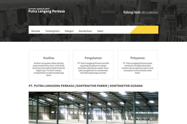 Constructzine Lite theme site design template sample