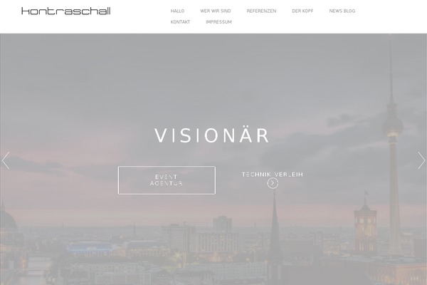 Visia theme site design template sample