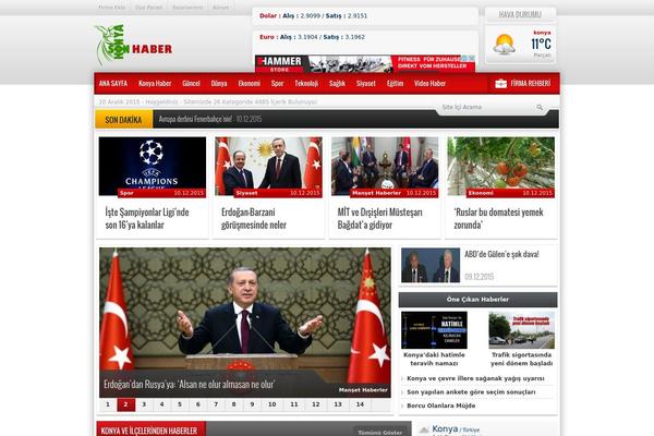 yhaber theme websites examples