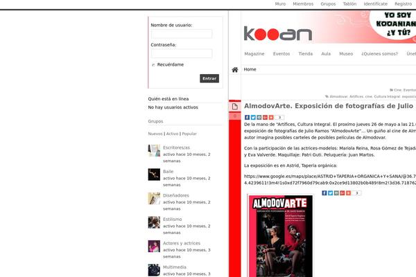 Site using BuddyPress Social plugin
