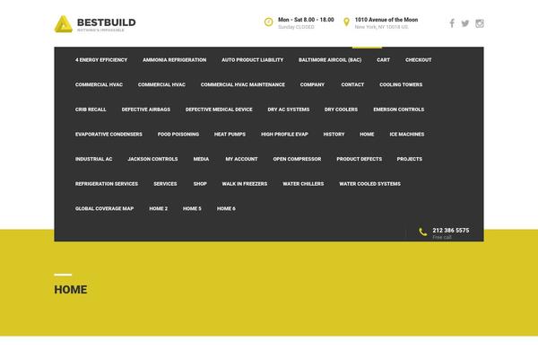 BuildMe theme site design template sample