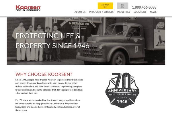 koorsen.com site used Koorsen-fire-security-2016