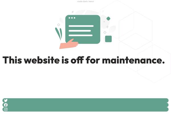 Site using WP Maintenance Mode plugin