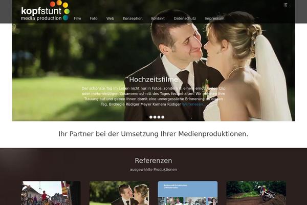 Full Frame theme site design template sample