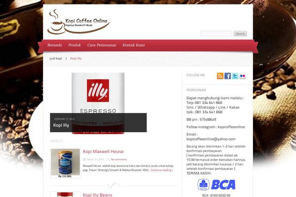 Delicacy theme site design template sample