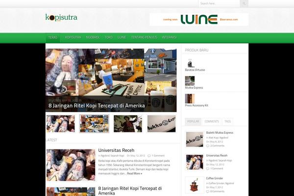 Foodpress theme site design template sample