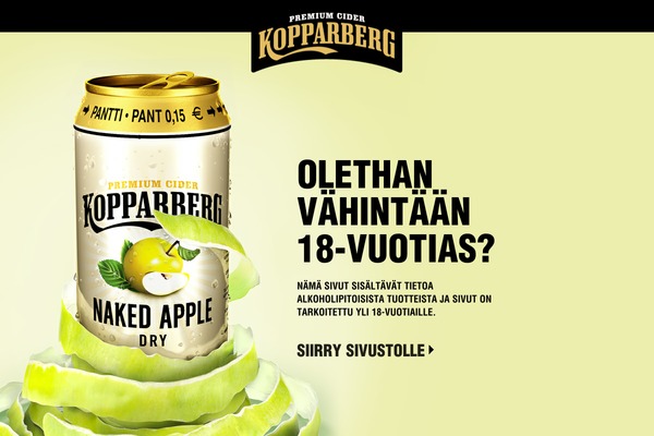 kopparberg.fi site used Kopparbergs