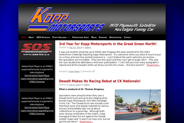 koppmotorsports.ca site used Weaver