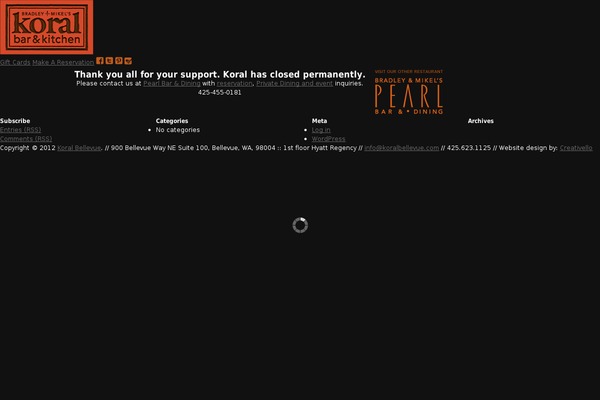 Koral theme site design template sample