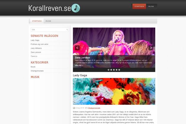 Sintea theme site design template sample