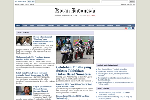 koran-indonesia.com site used Mediumish