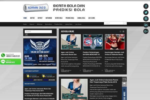Next Magazine theme site design template sample