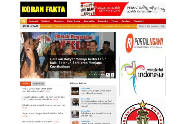 koranfakta.net site used Wpberita-child